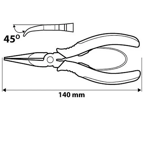 NEO TOOLS RÖVIDCSŐRŰ FOGÓ 140MM 25 év garanciával 01-103