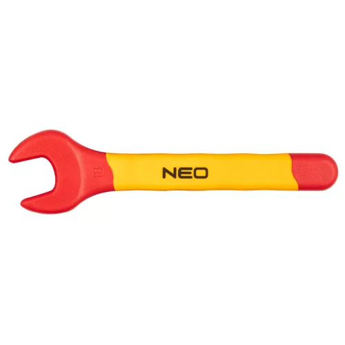 NEO TOOLS Villáskulcs 18mm 1000V, szigetelt, lapos 25 év garanciával 01-122