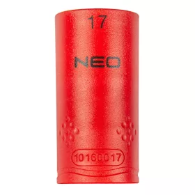   NEO TOOLS Dugókulcs 6-lapú 1/2" 17mm 1000V, szigetelt 25 év garanciával 01-187