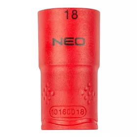   NEO TOOLS Dugókulcs 6-lapú 1/2" 18mm 1000V, szigetelt 25 év garanciával 01-188