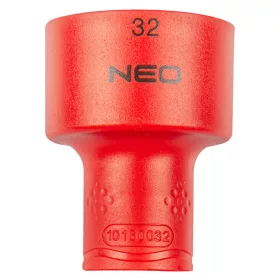   NEO TOOLS Dugókulcs 6-lapú 1/2" 32mm 1000V, szigetelt 25 év garanciával 01-195