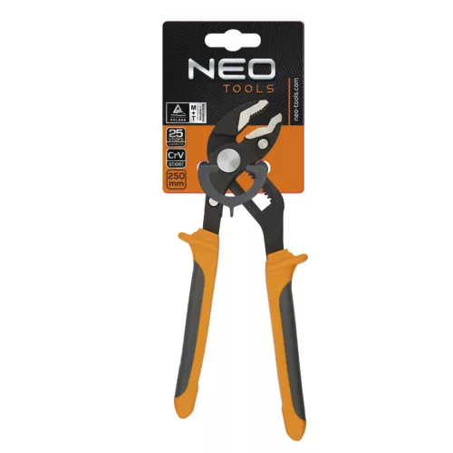 NEO TOOLS Vízpumpafogó 250mm, 0-42mm 25 év garanciával 01-204