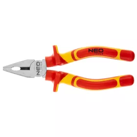   NEO TOOLS Kombinált fogó 1000V, szigetelt, 180mm (7"), CrV, polírozott 25 év garanciával 01-221