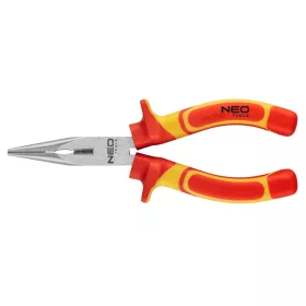   NEO TOOLS Hosszúcsőrű fogó 1000V, szigetelt, 160mm (6"), CrV, polírozott 25 év garanciával 01-223