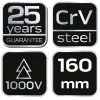 NEO TOOLS Kábelvágó fogó 1000V, szigetelt, 160mm (6"), CrV 25 év garanciával 01-233
