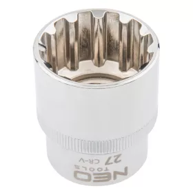   NEO TOOLS Dugókulcs 27mm, 1/2", SPLINE 25 év garanciával 08-597