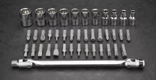 NEO TOOLS Dugókulcskészlet + bitkészlet 1/4", 41db 25 év garanciával 08-603