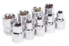 NEO TOOLS Torxkulcs készlet 9db, 1/2", E10 - E25 25 év garanciával 08-649
