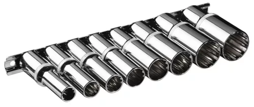 NEO TOOLS Dugókulcskészlet 8db 1/2" hosszú SPLINE 25 év garanciával 08-650