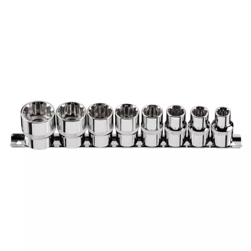 NEO TOOLS Dugókulcskészlet 8db 1/2" SPLINE 25 év garanciával 08-651