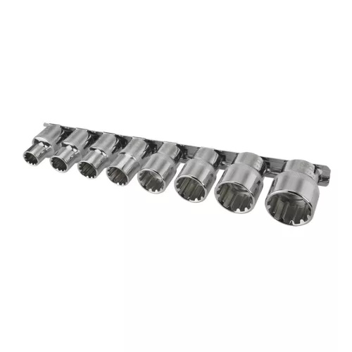 NEO TOOLS Dugókulcskészlet 8db 1/2" SPLINE 25 év garanciával 08-651
