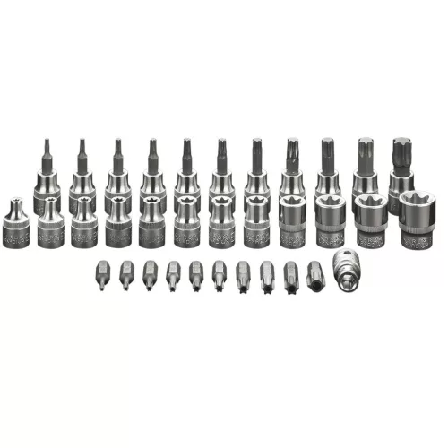 NEO TOOLS Torxbit és kulcskészlet 3/8", 34db 08-711