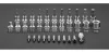 NEO TOOLS Torxbit és kulcskészlet 3/8", 34db 08-711
