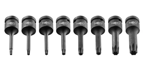 NEO TOOLS Torxbit készlet gépi, 1/2", 8db 08-712