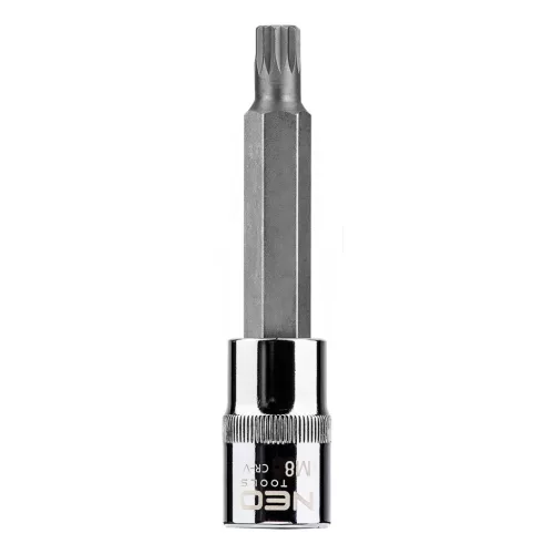 NEO TOOLS Spline dugókulcs 1/2", M8x100mm 25 év garanciával 08-742
