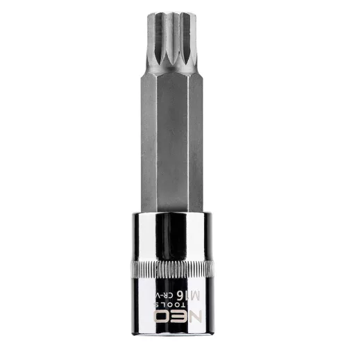 NEO TOOLS Spline dugókulcs 1/2", M16x100mm 25 év garanciával 08-746