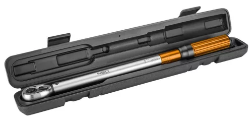 NEO TOOLS Nyomatékkulcs "double - click", 1/2", 40-220Nm 25 év garanciával 08-835