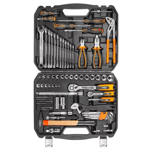 NEO TOOLS Szerszámkészlet 143db 25 év garanciával 08-945