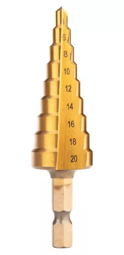 NEO TOOLS Lépcsős fúrókészlet, 3db-os, HSS-Titán, 3-20mm, hatszög szárral 08-948