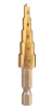 NEO TOOLS Lépcsős fúrókészlet, 3db-os, HSS-Titán, 3-20mm, hatszög szárral 08-948