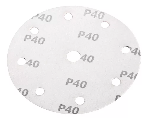 NEO TOOLS Csiszolókorong tépőzáras 150mm, P40, 9 lyukkal, 5db, 04-721-hez 08-990