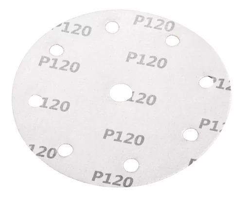 NEO TOOLS Csiszolókorong tépőzáras 150mm, P120, 9 lyukkal, 5db, 04-721-hez 08-994