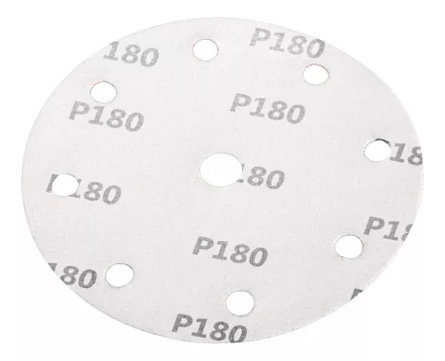 NEO TOOLS Csiszolókorong tépőzáras 150mm, P180, 9 lyukkal, 5db, 04-721-hez 08-995
