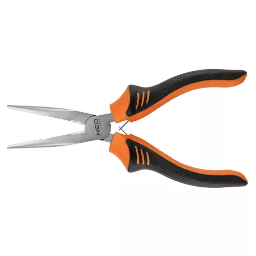 NEO TOOLS Hosszúcsőrű fogó 180mm 25 év garanciával 01-253