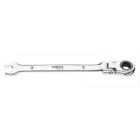   NEO TOOLS Racsnis, csuklós csillag-villáskulcs 8mm 25 év garanciával 09-051