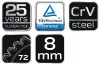 NEO TOOLS Racsnis csillag-villáskulcs 8mm 25 év garanciával 09-063