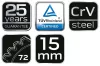 NEO TOOLS Racsnis csillag-villáskulcs 15mm 25 év garanciával 09-066