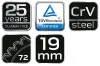 NEO TOOLS Racsnis csillag-villáskulcs 19mm 25 év garanciával 09-068