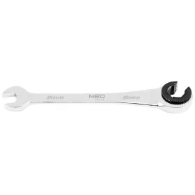   NEO TOOLS Racsnis csillag-villáskulcs, félig nyitott, 9mm 25 év garanciával 09-256