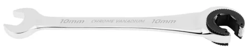 NEO TOOLS Racsnis csillag-villáskulcs, félig nyitott, 10mm 25 év garanciával 09-257