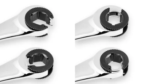 NEO TOOLS Racsnis csillag-villáskulcs, félig nyitott, 14mm 25 év garanciával 09-261