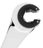 NEO TOOLS Racsnis csillag-villáskulcs, félig nyitott, 15mm 25 év garanciával 09-262