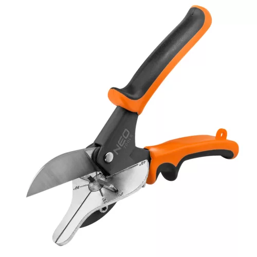 NEO TOOLS Profilvágó gérvágó olló, szögmérővel 01-260