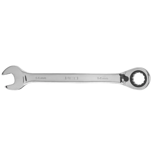 NEO TOOLS Racsnis csillag-villáskulcs 14mm 25 év garanciával 09-326