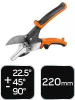 NEO TOOLS Profilvágó gérvágó olló, szögmérővel 01-260