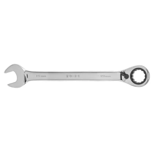 NEO TOOLS Racsnis csillag-villáskulcs 19mm 25 év garanciával 09-331