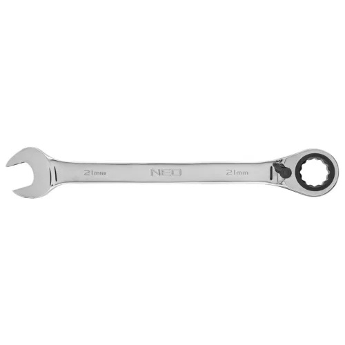 NEO TOOLS Racsnis csillag-villáskulcs 21mm 25 év garanciával 09-333