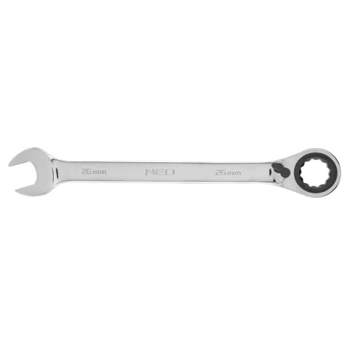 NEO TOOLS Racsnis csillag-villáskulcs 26mm 25 év garanciával 09-338