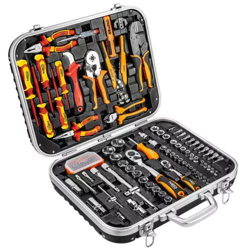 NEO TOOLS Szigetelt szerszámkészlet 108db, kofferben 01-310-1