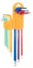 NEO TOOLS Imbuszkulcs készlet 9db hosszú 1.5-10mm, színes 25 év garanciával 09-512