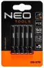 NEO TOOLS Torziós ütvecsavarozó bitek S2, 50mm, PZ2, 5db 09-579