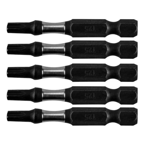 NEO TOOLS Torziós ütvecsavarozó bitek S2, 50mm, T25, 5db 09-585