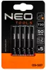 NEO TOOLS Torziós ütvecsavarozó bitek S2, 50mm, T30, 5db 09-587
