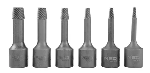 NEO TOOLS Törtcsavar-kihajtó készlet 3/8" 6db, 2-10mm (M5-M20) 25 év garanciával 09-605