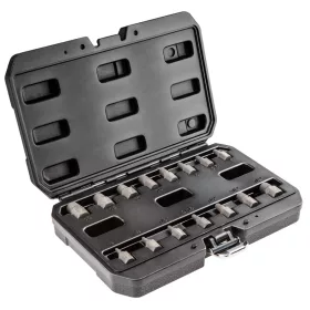   NEO TOOLS Törtcsavar-kihajtó készlet, 1/2", 15db, 3-14mm (M6-M24) 25 év garanciával 09-607