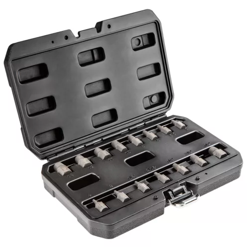 NEO TOOLS Törtcsavar-kihajtó készlet, 1/2", 15db, 3-14mm (M6-M24) 25 év garanciával 09-607